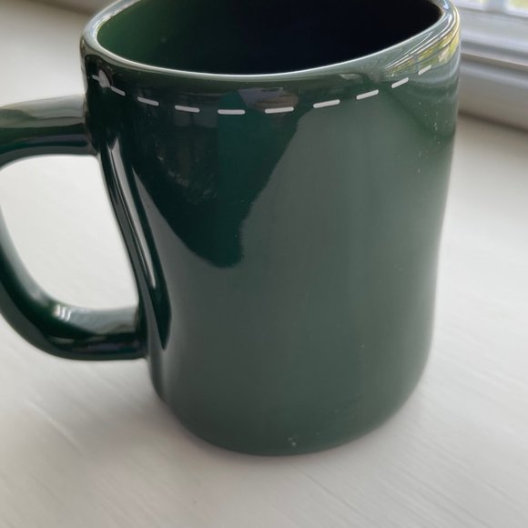 New Rae Dunn by Magenta Dark Green Santa Define Good Coffee Mug - Picture 6 of 11